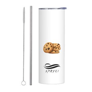 Food Theme 20 OZ Stainless Steel Tumbler - Biscuits