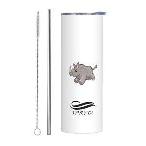 Animal Theme 20 OZ Stainless Steel Tumbler - Rhino