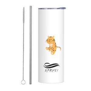 Animal Theme 20 OZ Stainless Steel Tumbler - Tiger