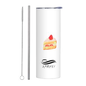 Food Theme 20 OZ Stainless Steel Tumbler - Cake