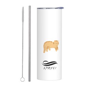 Animal Theme 20 OZ Stainless Steel Tumbler - Cat