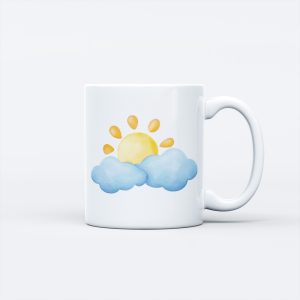 Weather Theme Ceramic Mug - Cloudy