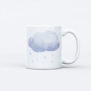 Weather Theme Ceramic Mug - Light Rain